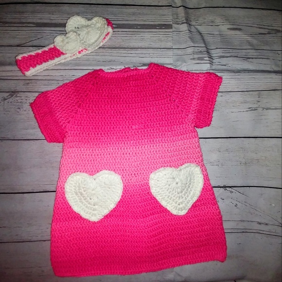 ❤Heart My Dress!! Handmade Crochet Dress - Picture 3 of 4